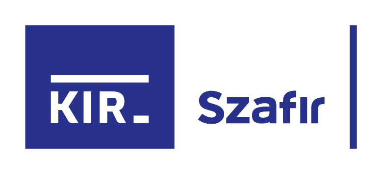 Logo Krajowej Izby Rozliczeniowej i kwalifikowalnego podpisu elektronicznego "Szafir"